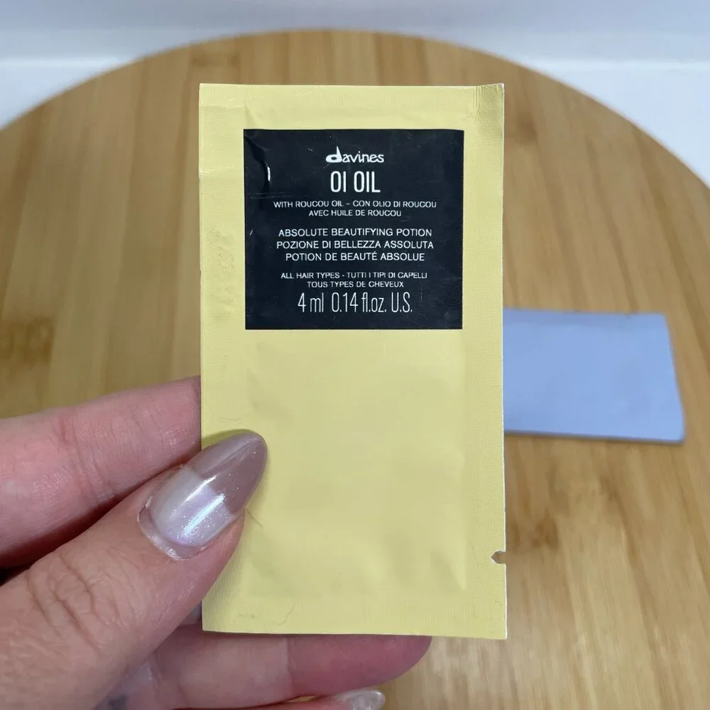 Davines Sample Lot Oi Oil All Hair Types Love Shampoo Smoothing Curly Hair